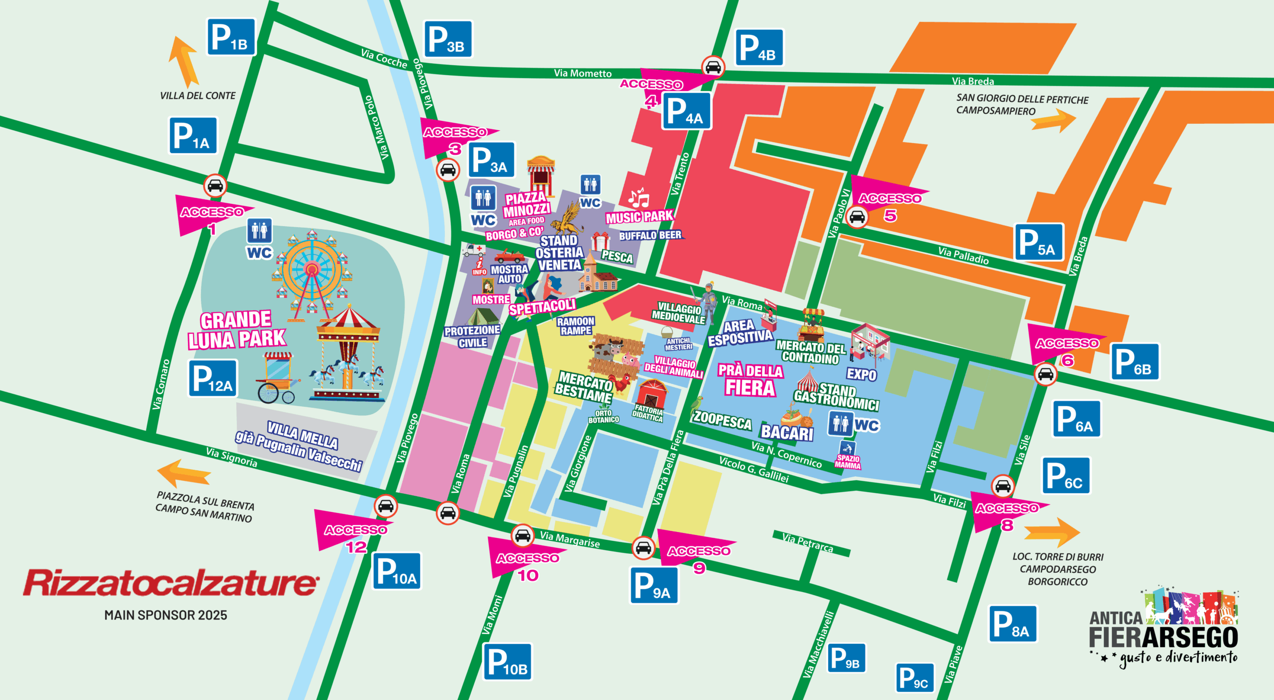 Fiera di Arsego 2025 - mappa