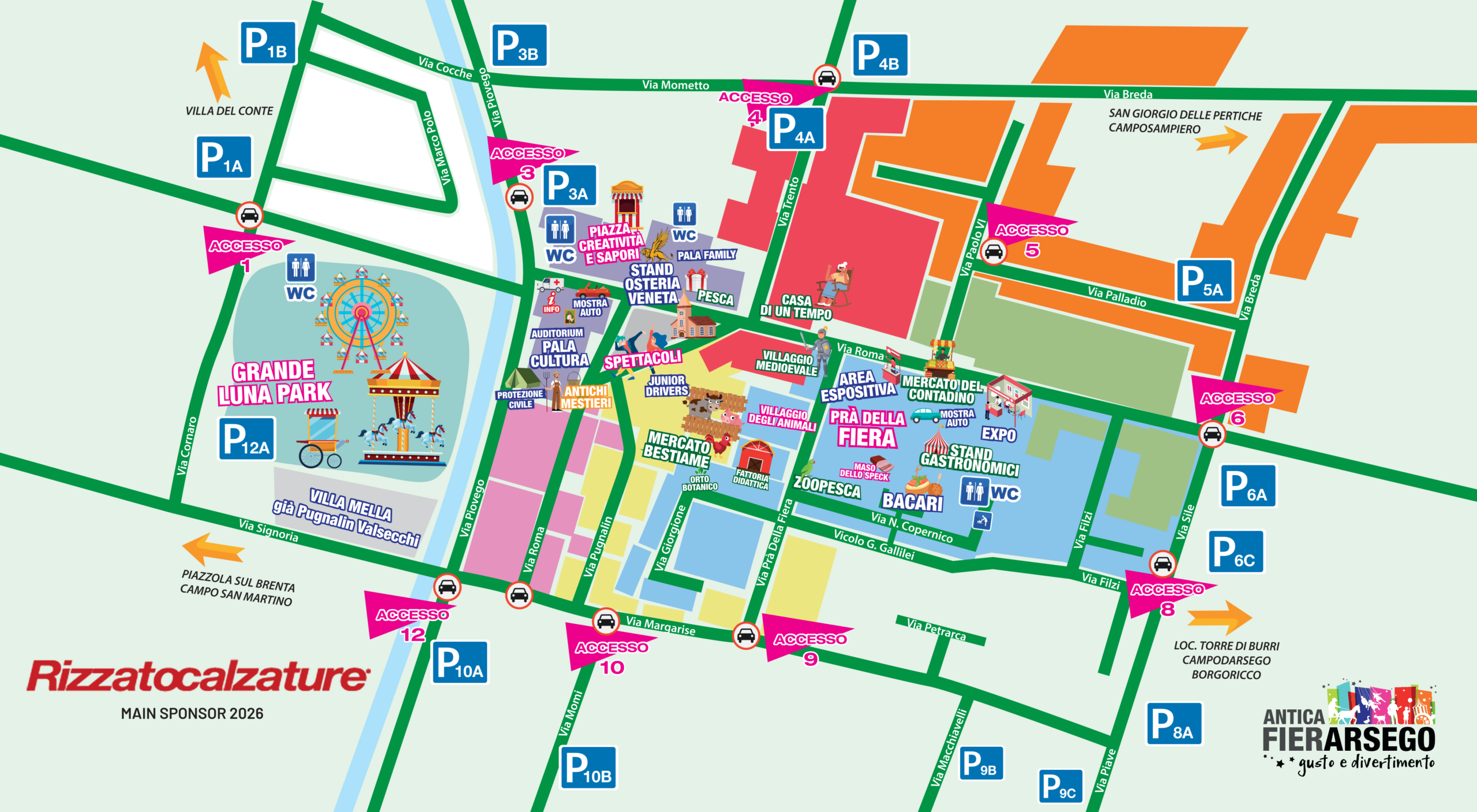 Fiera di Arsego 2026 - mappa